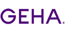 GEHA logo in purple text on white background