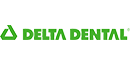 Delta Dental logo featuring green triangle symbol with company name text.
