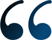 Quotation marks icon symbolizing patient testimonials or reviews for dental services.